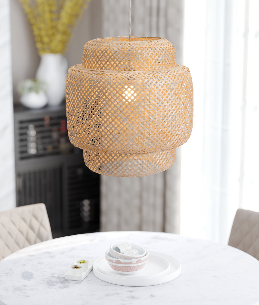 Zuo Finch Ceiling Lamp Natural