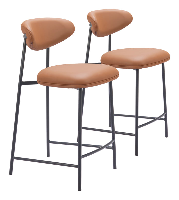 Zuo Rorun Counter Stool (Set of 2) Brown