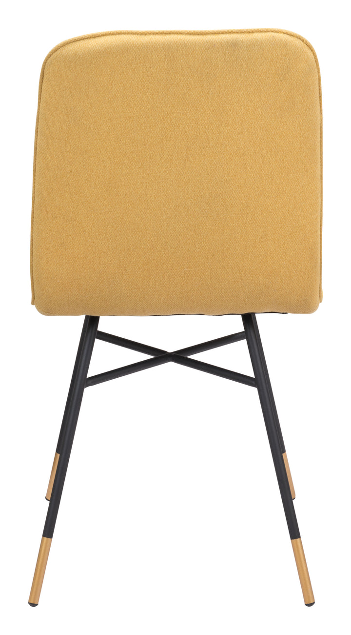 Zuo Var Dining Chair (Set of 2) Yellow