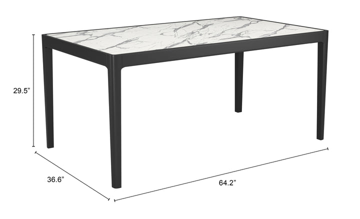 Zuo Tokai Dining Table White