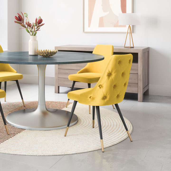 Zuo Piccolo Dining Chair (Set of 2) Yellow