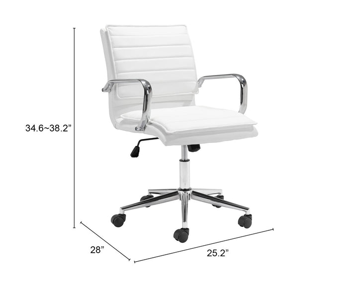 Zuo Partner Office Chair White