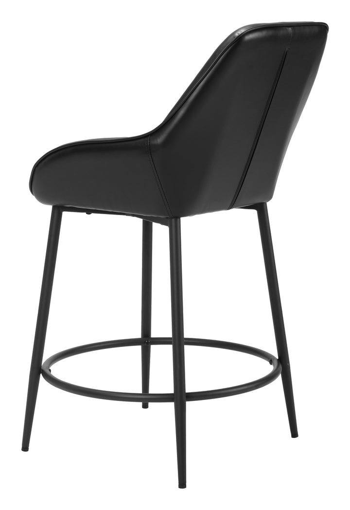 Zuo Vila Counter Stool (Set of 2) Black