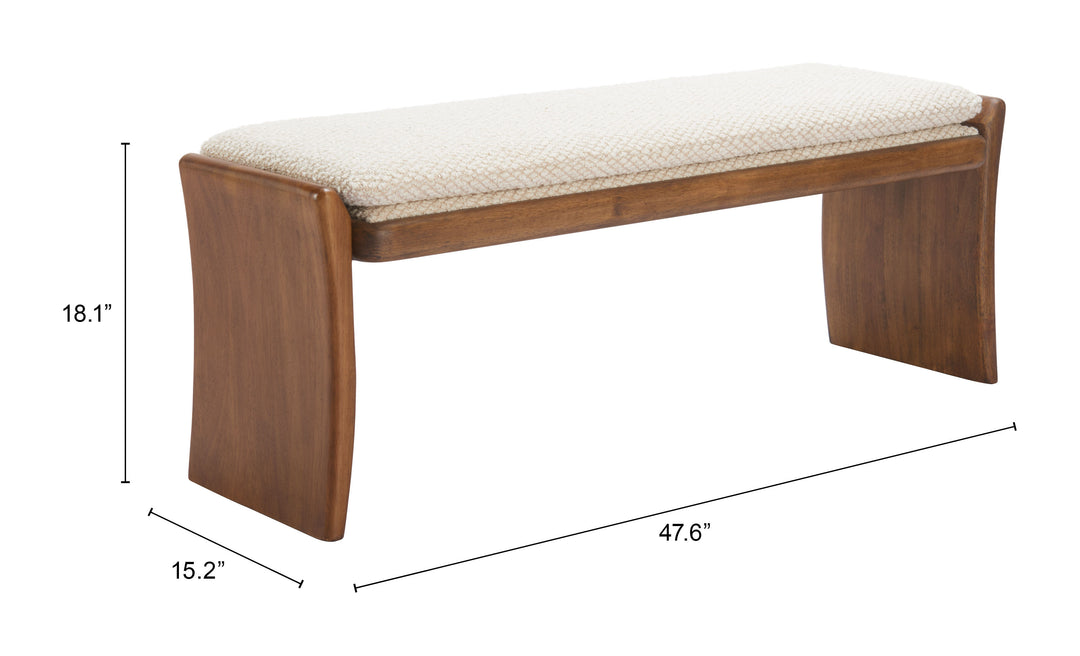 Zuo Lafa Bench Beige