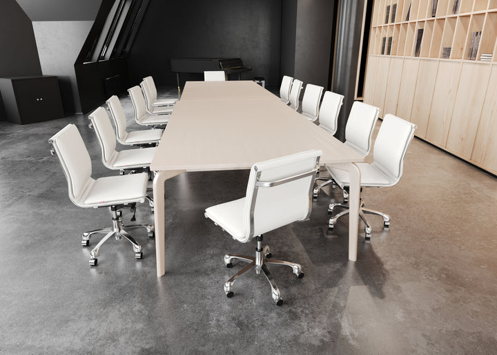 Zuo Lider Plus Armless Office Chair White