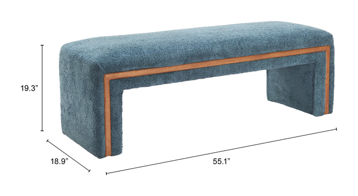 Zuo Scatola Bench Blue