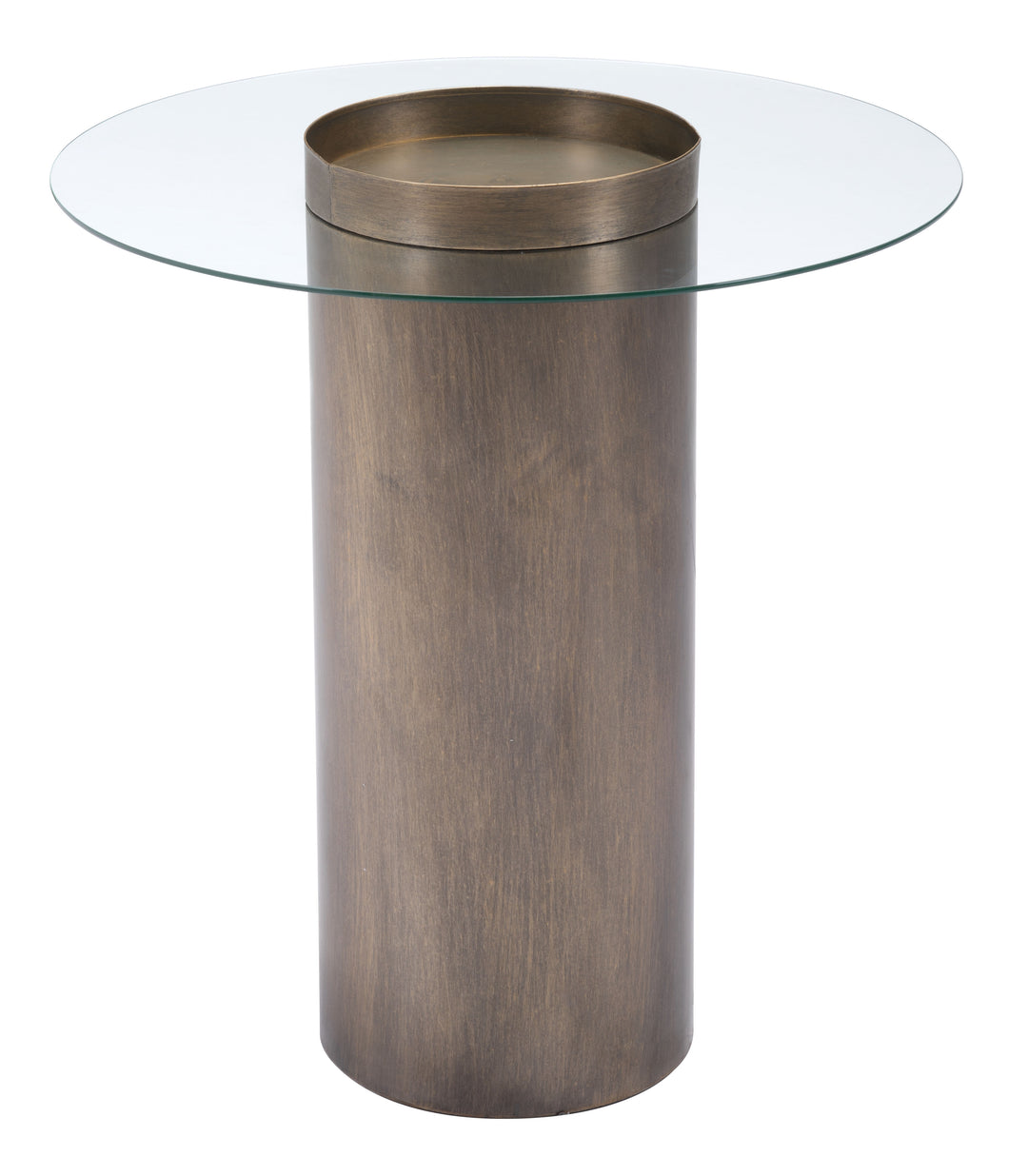 Zuo Emi End Table Antique Bronze