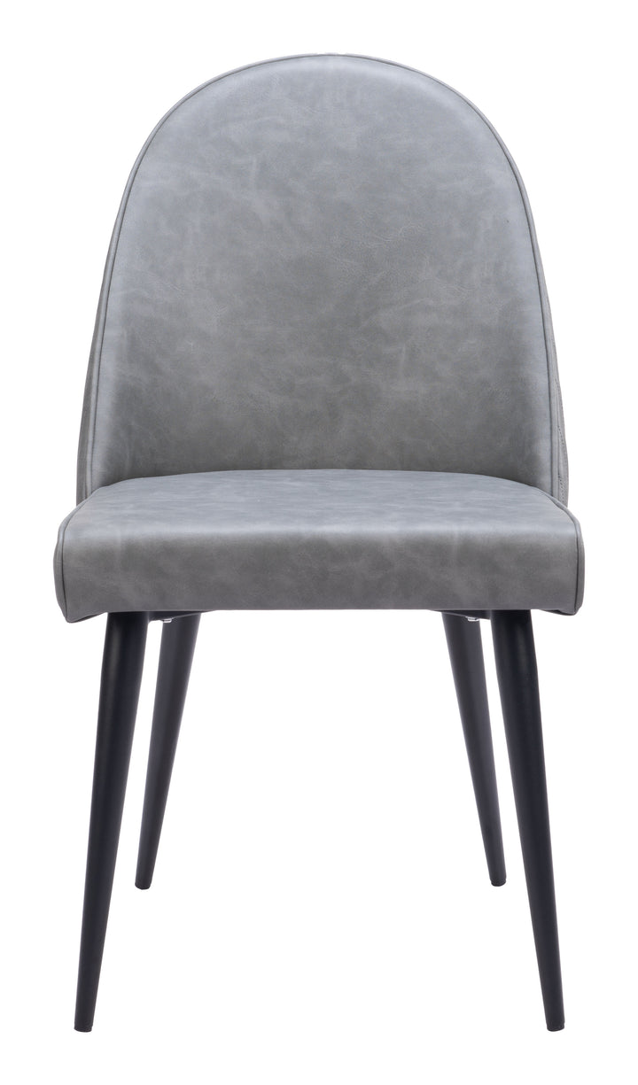 Zuo Silloth Armless Dining Chair (Set of 2) Gray