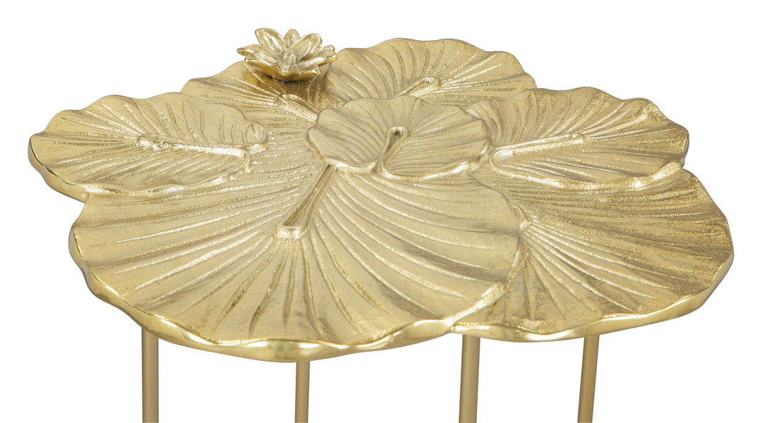 Zuo Lotus Side Table Gold
