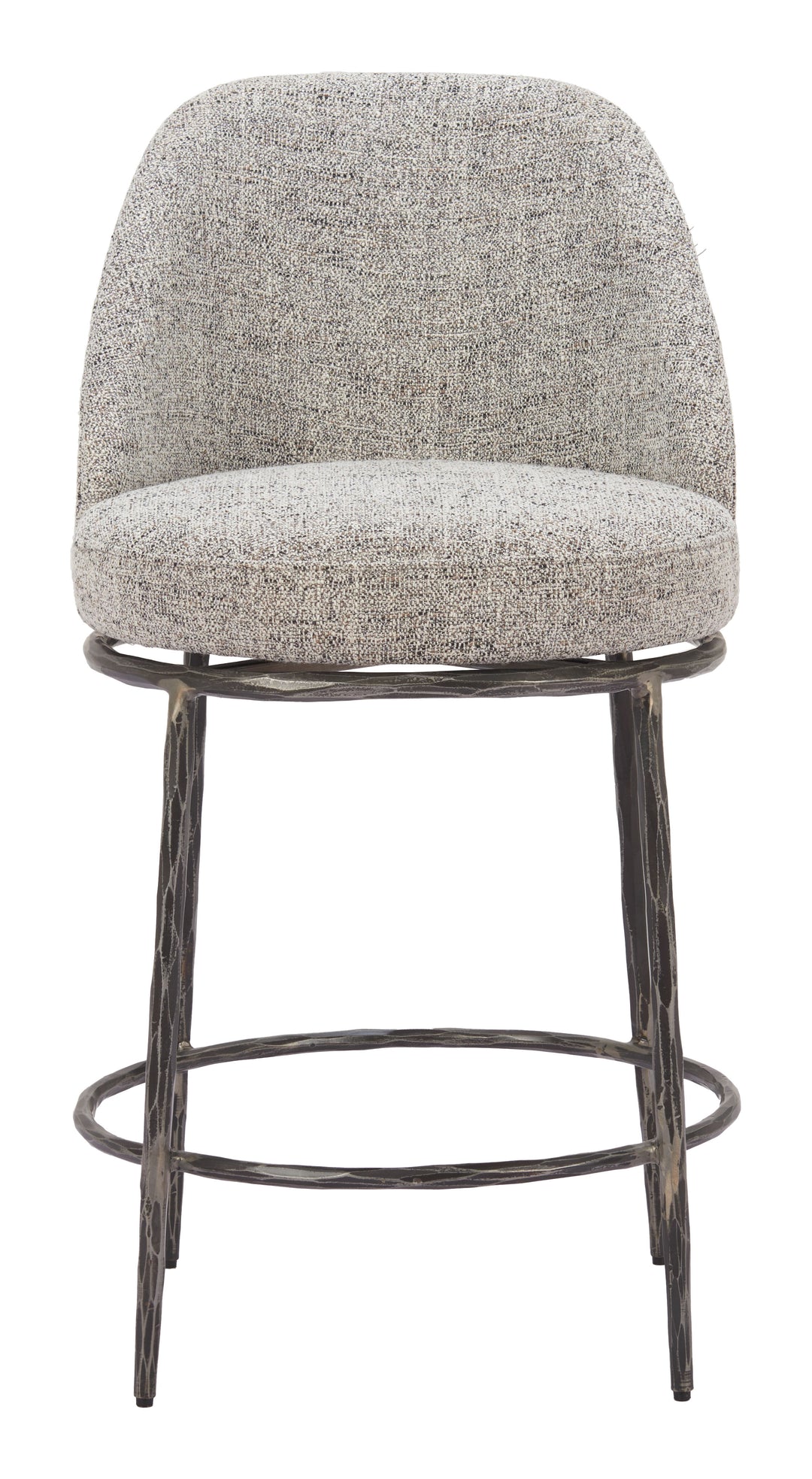 Zuo Nordhavn Swivel Counter Stool Gray