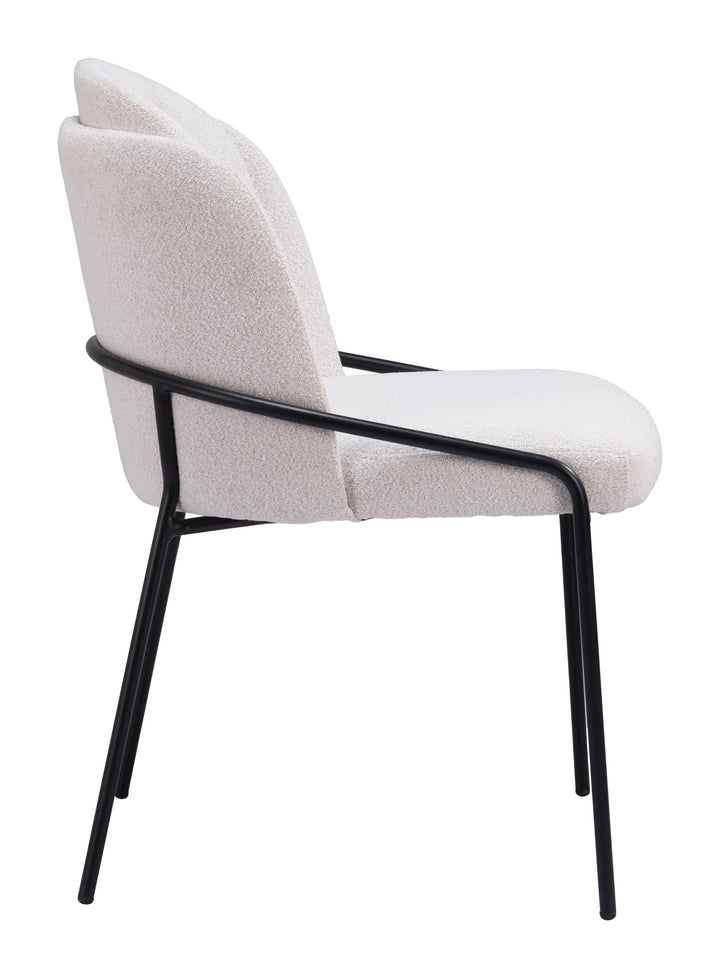 Zuo Jambi Dining Chair (Set of 2) Ivory