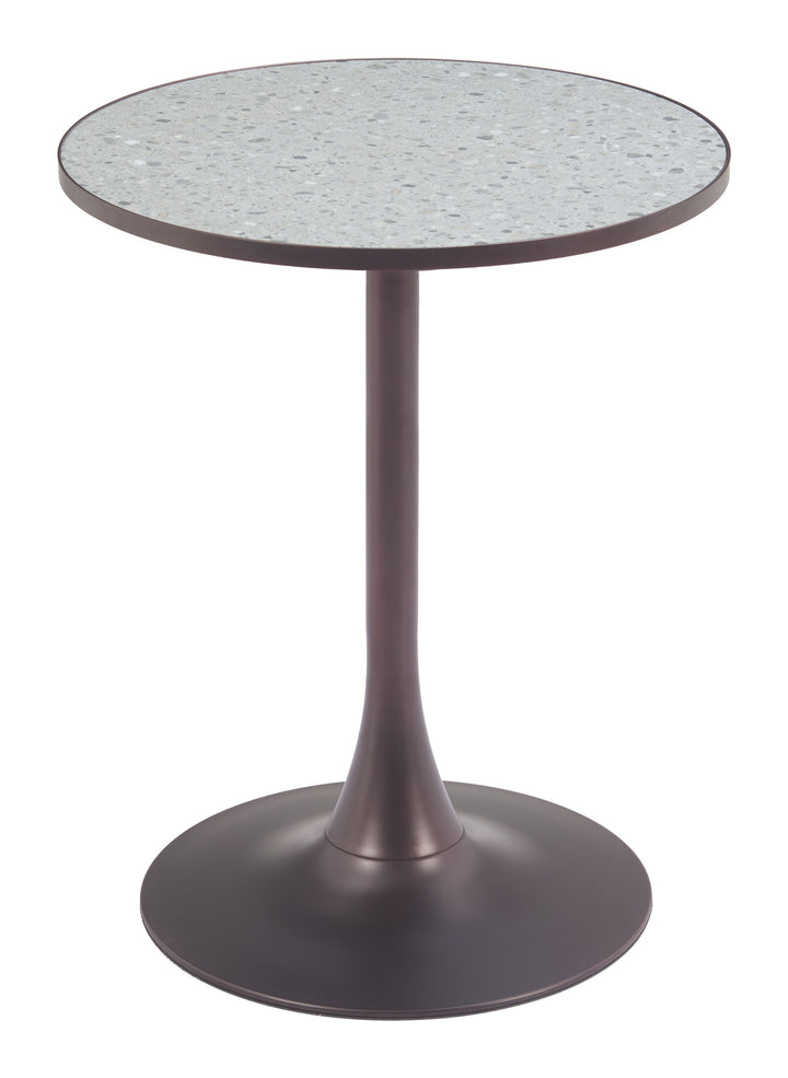 Zuo Bite Bistro Table Gray & Bronze
