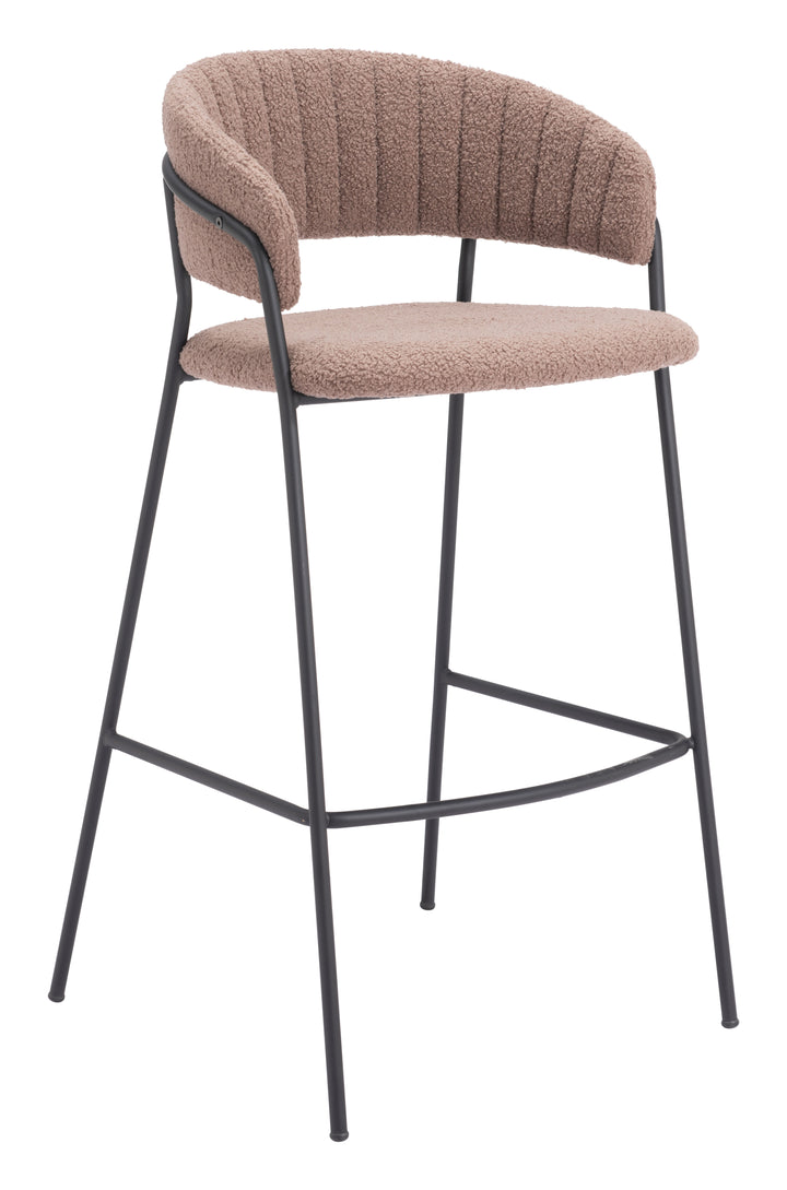 Zuo Josephine Barstool (Set of 2) Brown
