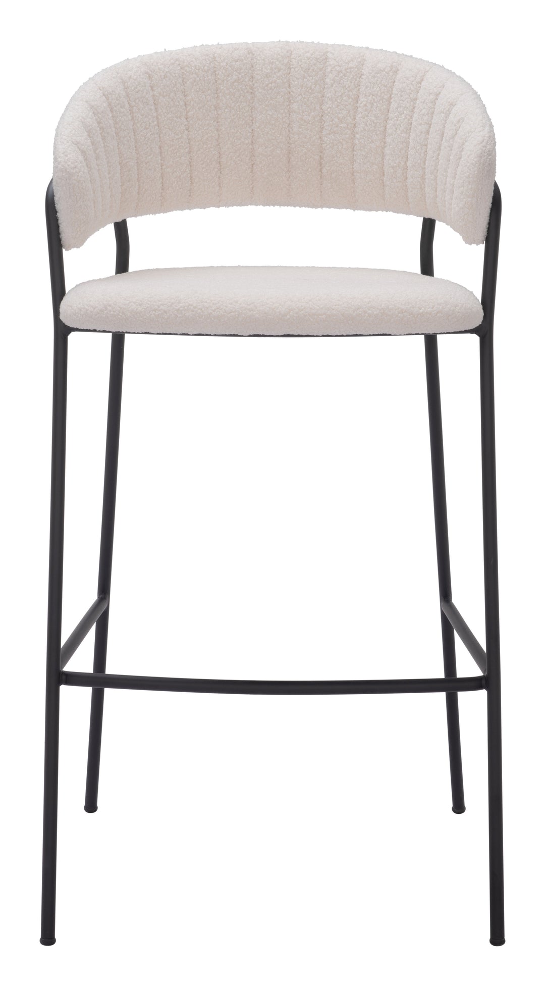 Zuo Josephine Barstool (Set of 2) Cream