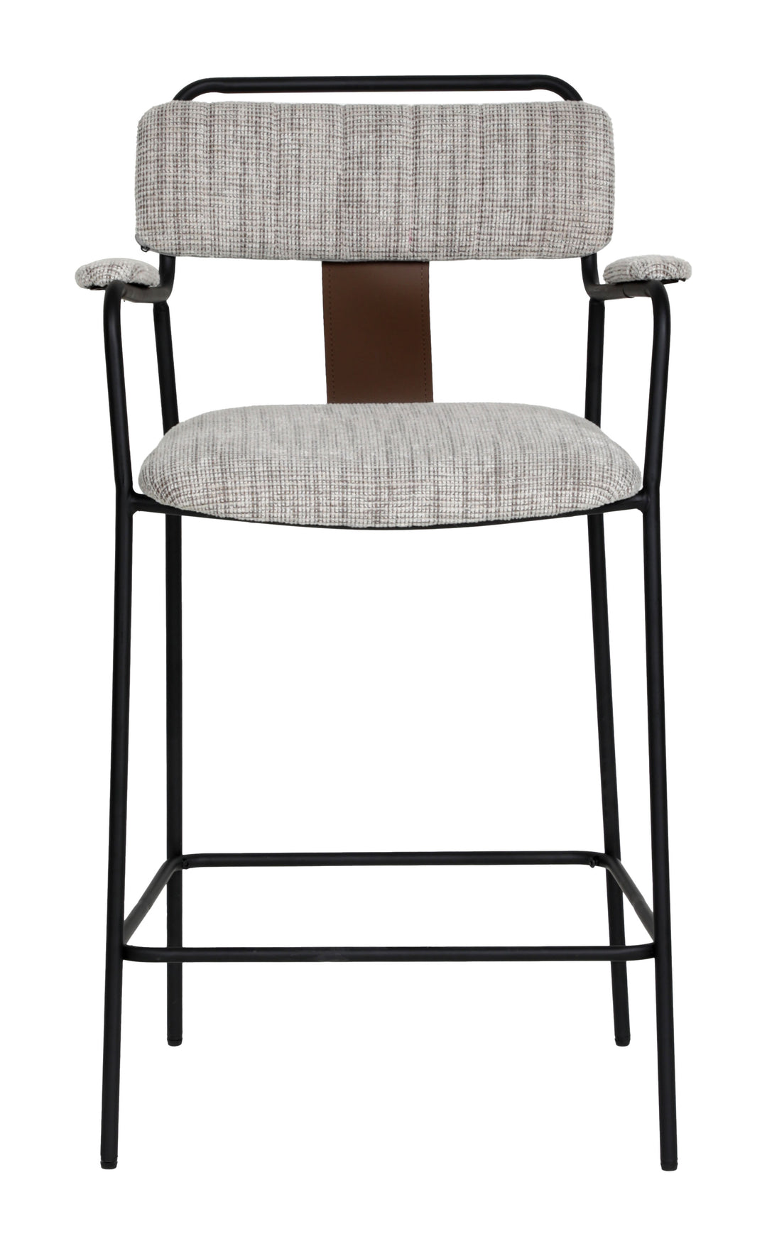 Zuo Couva Counter Stool (Set of 2) Gray Tweed