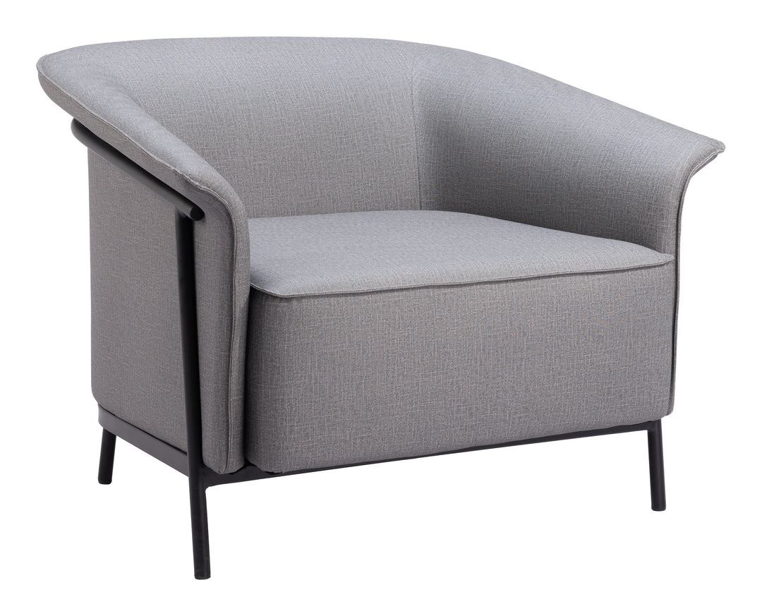 Zuo Burry Accent Chair Slate Gray