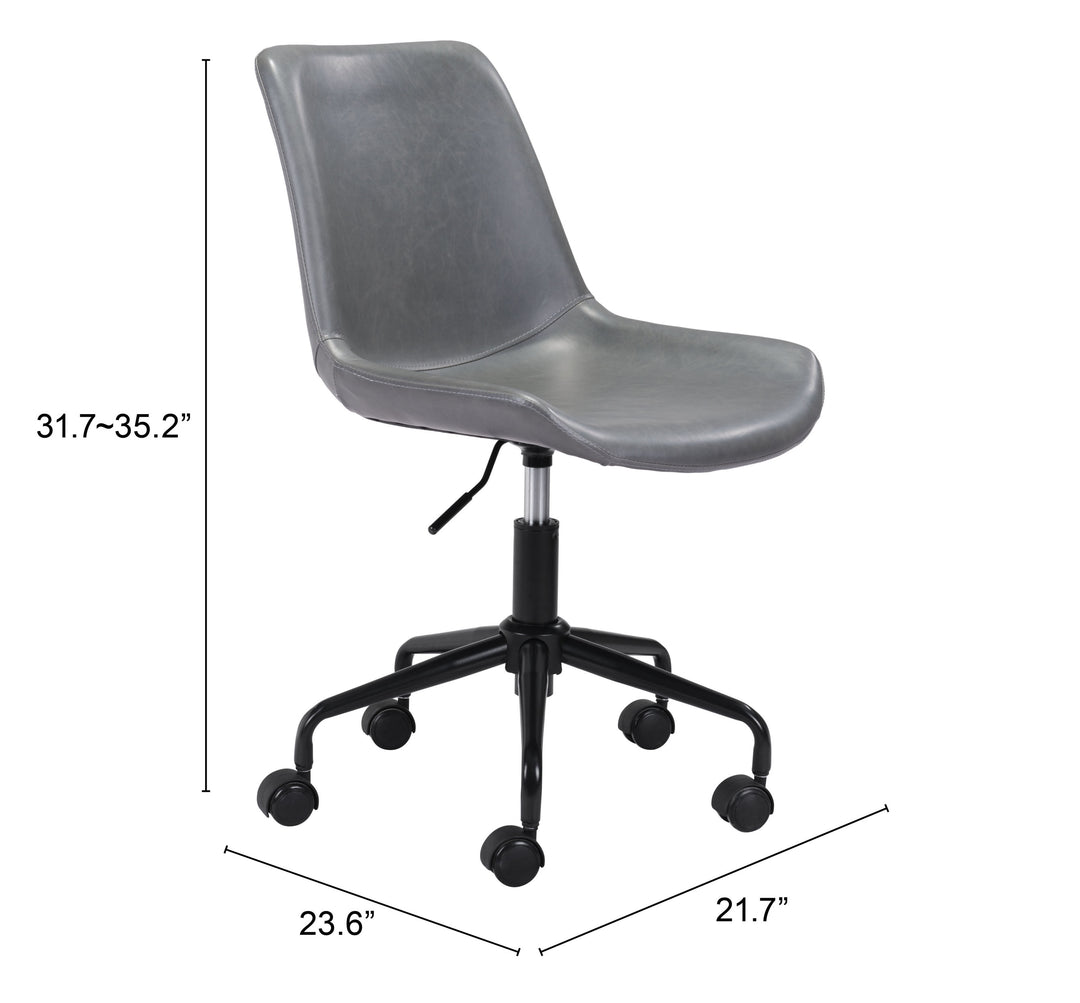 Zuo Byron Office Chair Gray