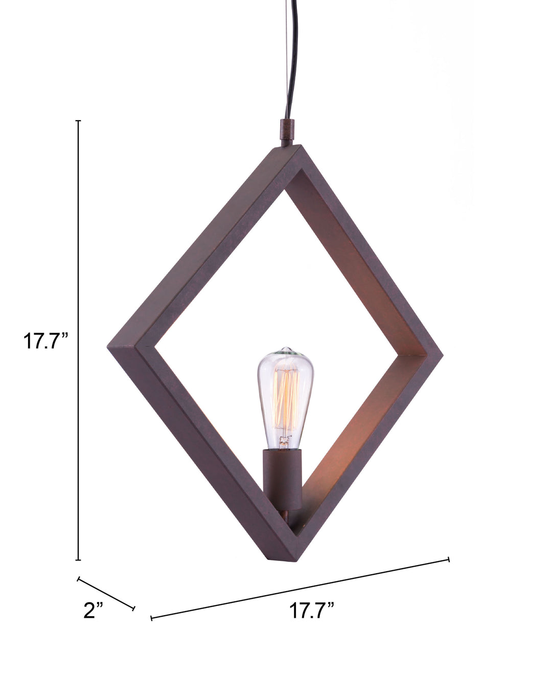 Zuo Rotorura Ceiling Lamp Rust