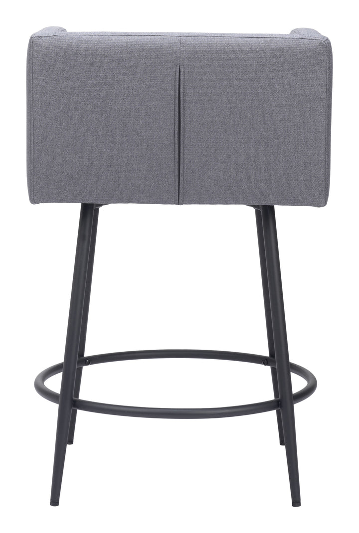 Zuo Horbat Counter Stool (Set of 2) Gray