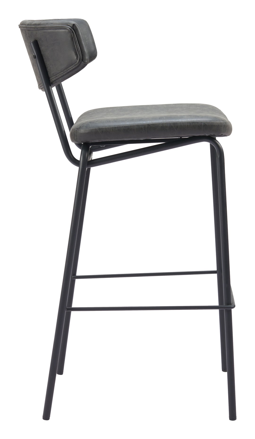 Zuo Charon Barstool (Set of 2) Vintage Black