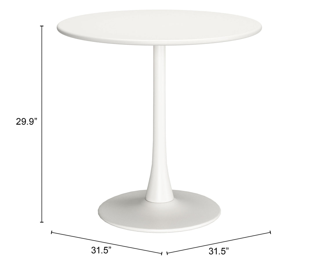 Zuo Soleil Dining Table White