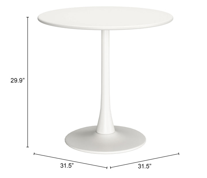 Zuo Soleil Dining Table White