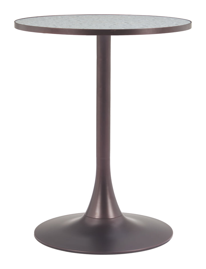 Zuo Bite Bistro Table Gray & Bronze