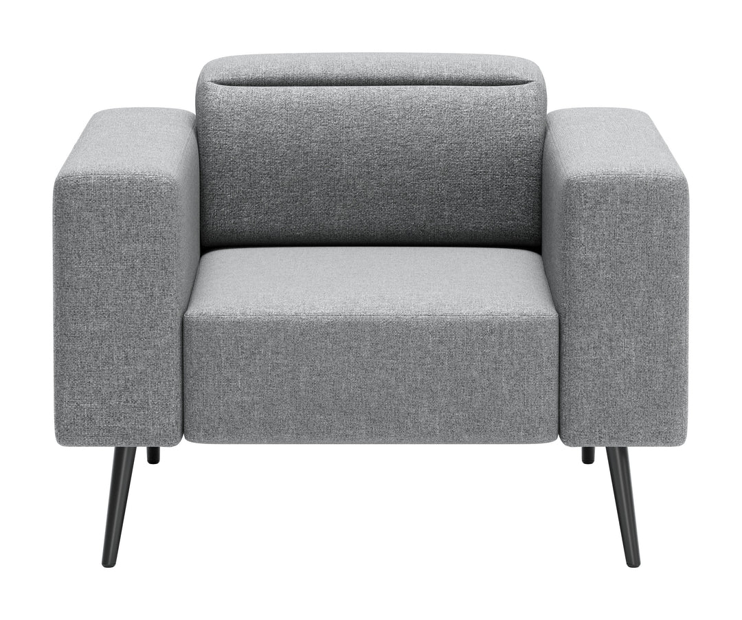 Zuo Milan Armchair Dark Gray