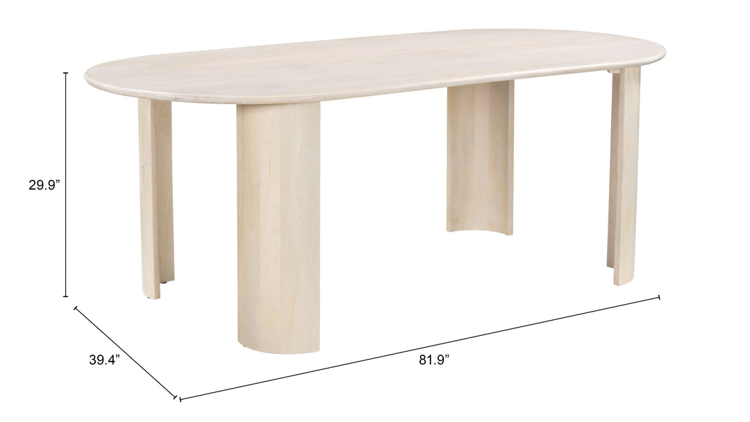 Zuo Risan Dining Table Natural