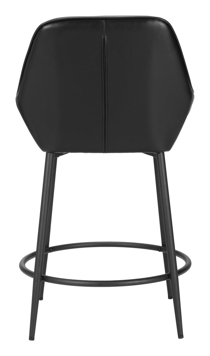 Zuo Vila Counter Stool (Set of 2) Black