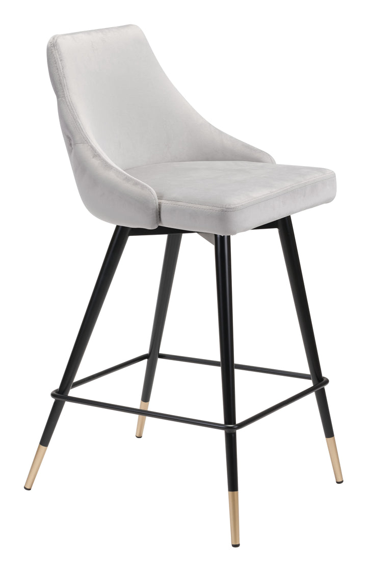 Zuo Piccolo Counter Stool Gray