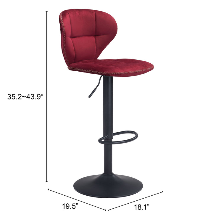Zuo Salem Barstool Red