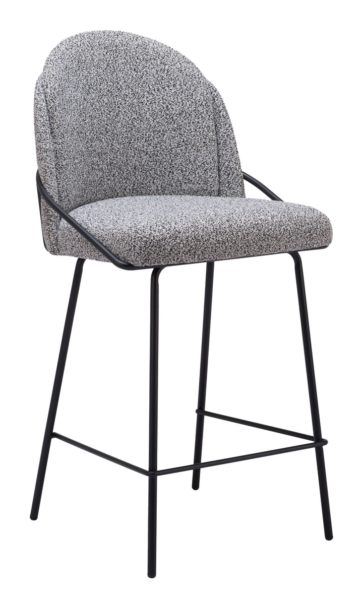 Zuo Jambi Counter Stool (Set of 2) Black & White
