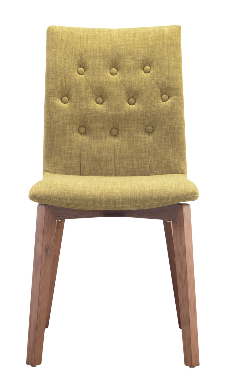 Zuo Orebro Dining Chair (Set of 2) Pea Green