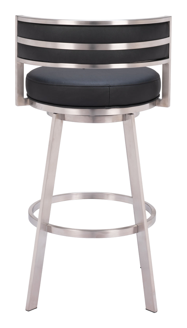 Zuo Gimsby Swivel Barstool Black