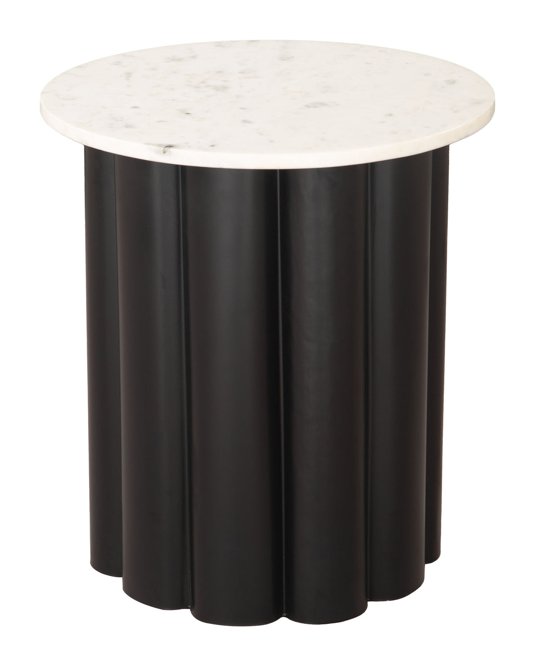 Zuo Slika Side Table White & Black