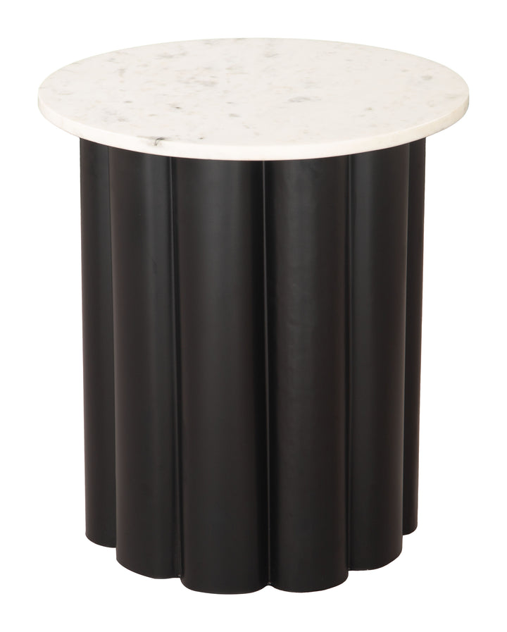 Zuo Slika Side Table White & Black