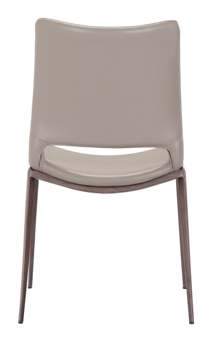 Zuo Ace Dining Chair (Set of 2) Brown & Walnut