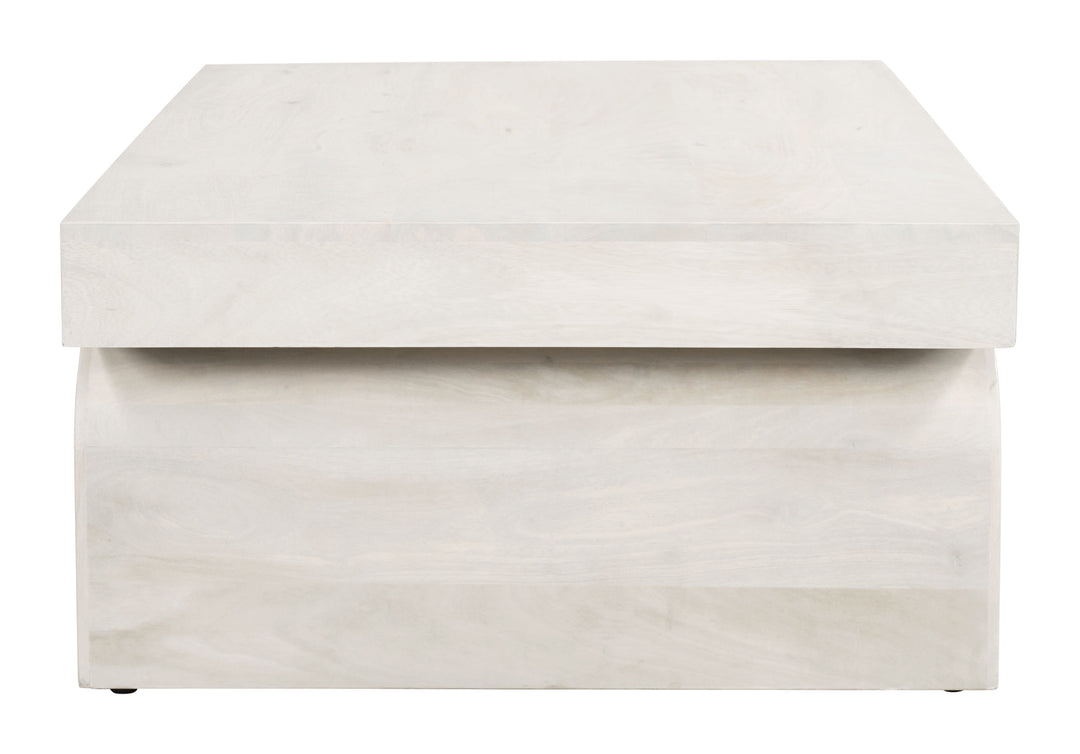 Zuo Kiel Coffee Table Whitewashed