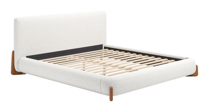 Zuo Baris King Bed Ivory