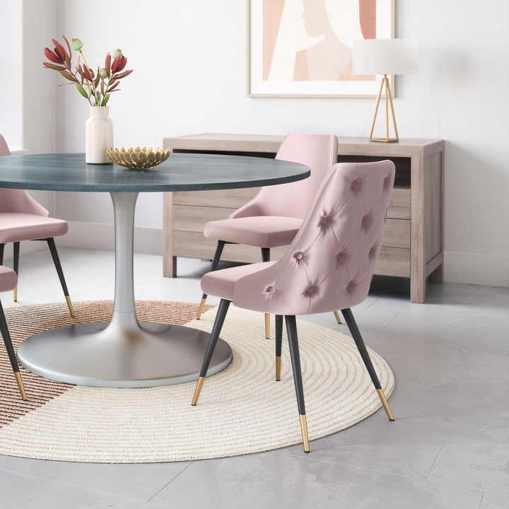 Zuo Piccolo Dining Chair (Set of 2) Pink