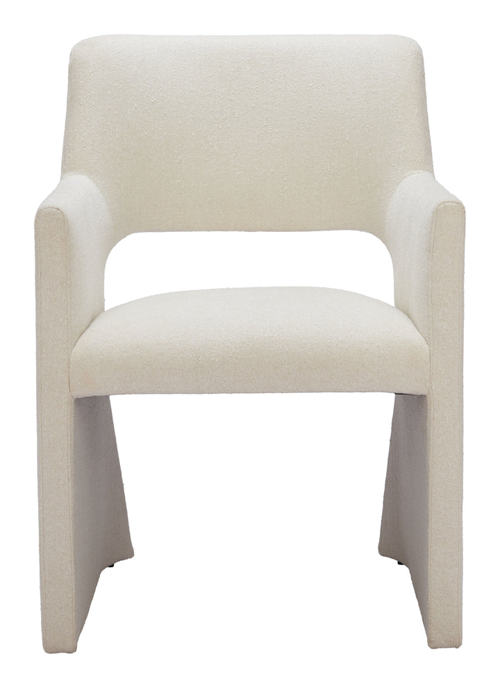 Zuo Minet Dining Chair Linen White