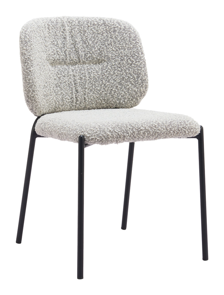 Zuo Plat Dining Chair (Set of 2) Gray