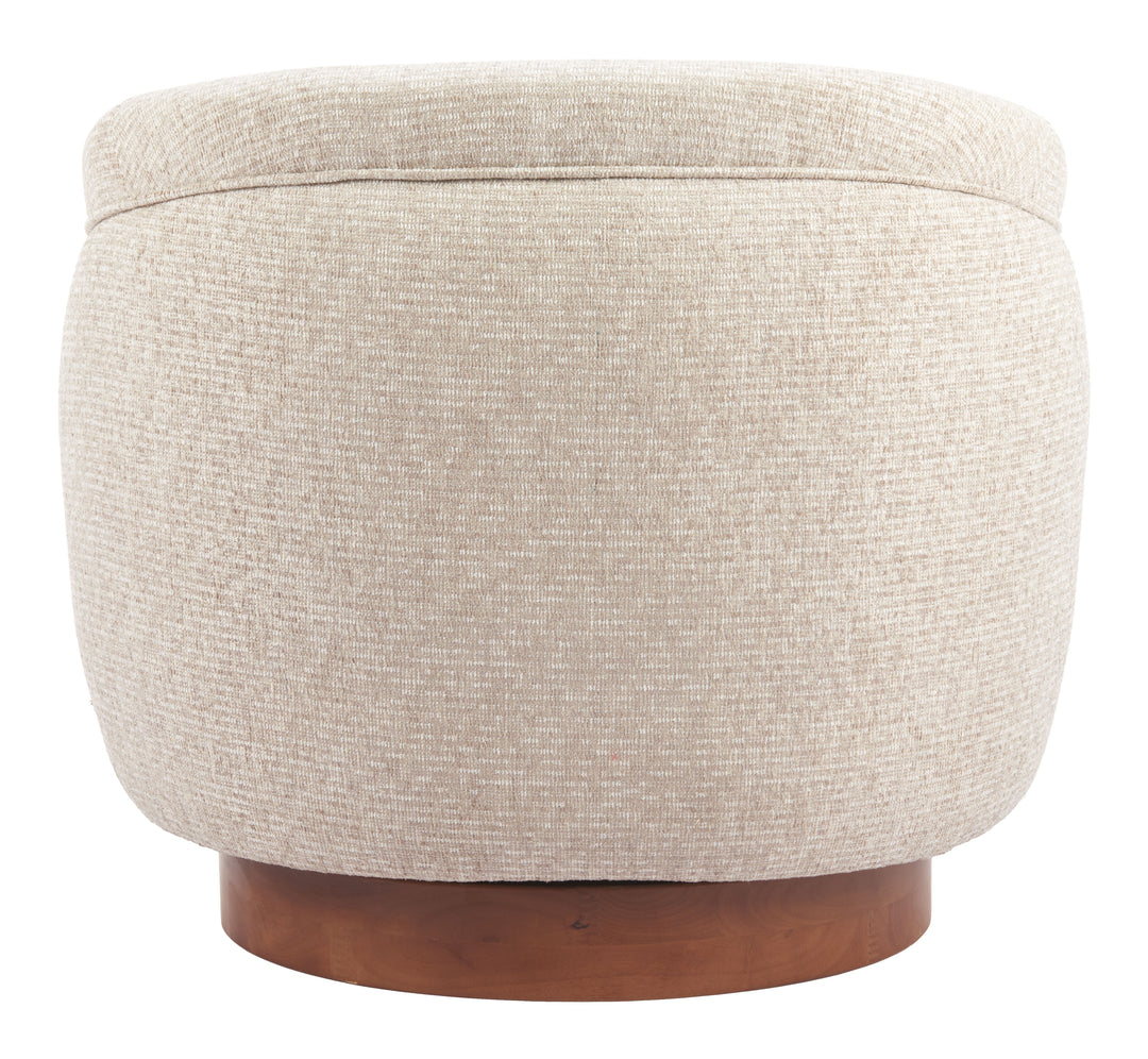 Zuo Vinta Swivel Chair Beige