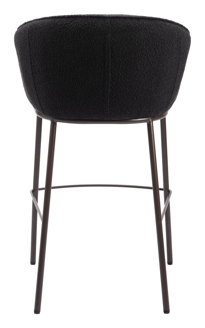 Zuo Essen Barstool Black & Bronze
