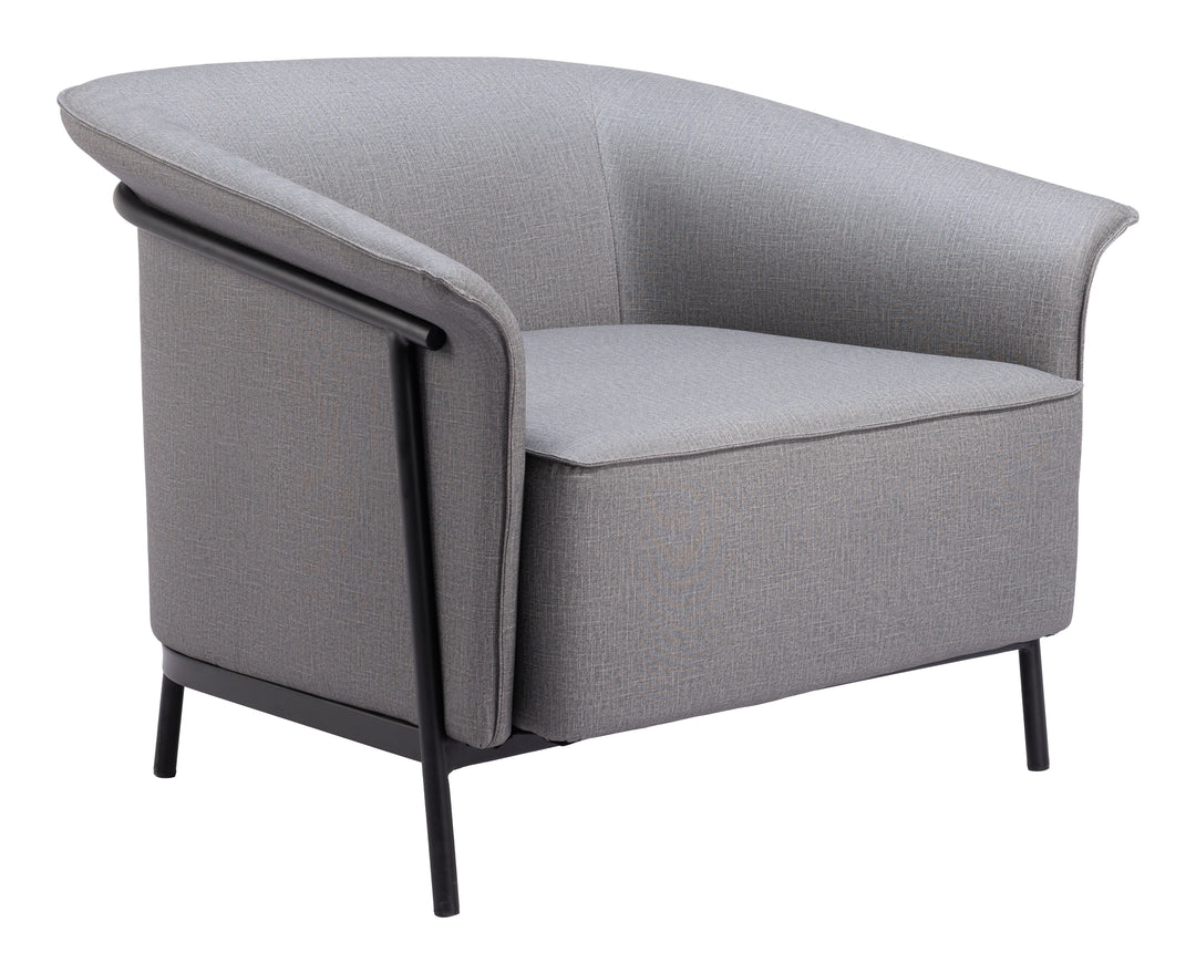 Zuo Burry Accent Chair Slate Gray
