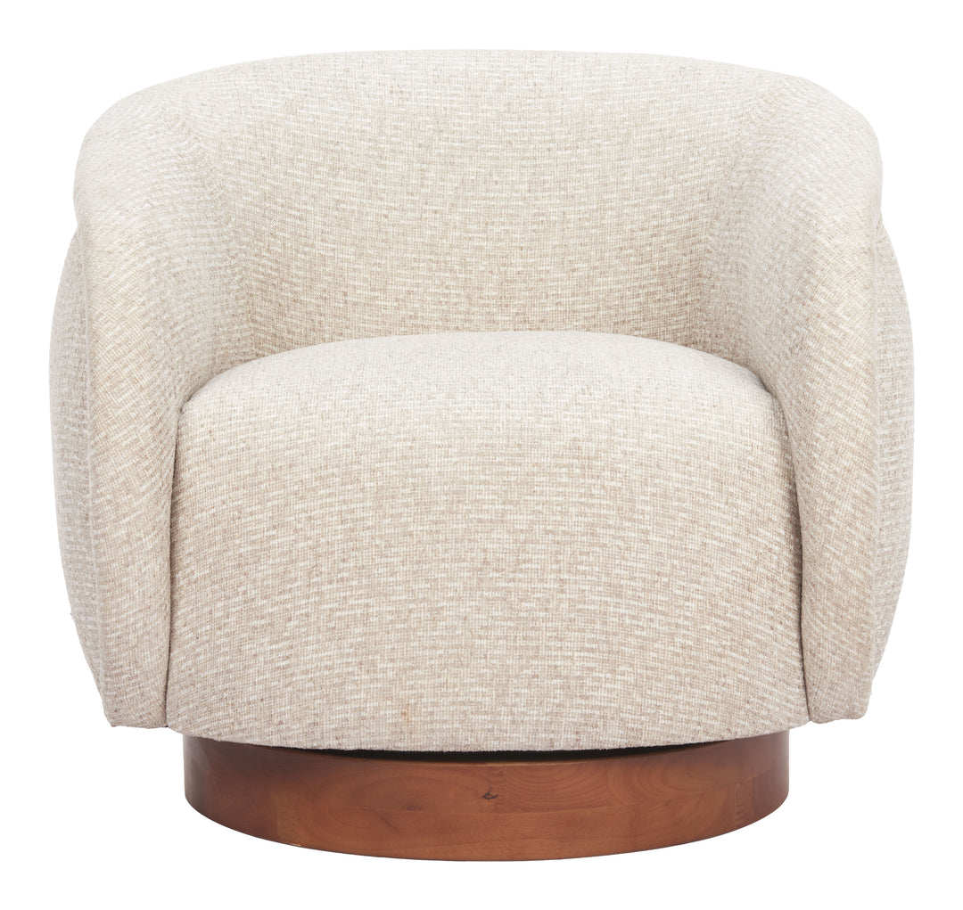 Zuo Vinta Swivel Chair Beige