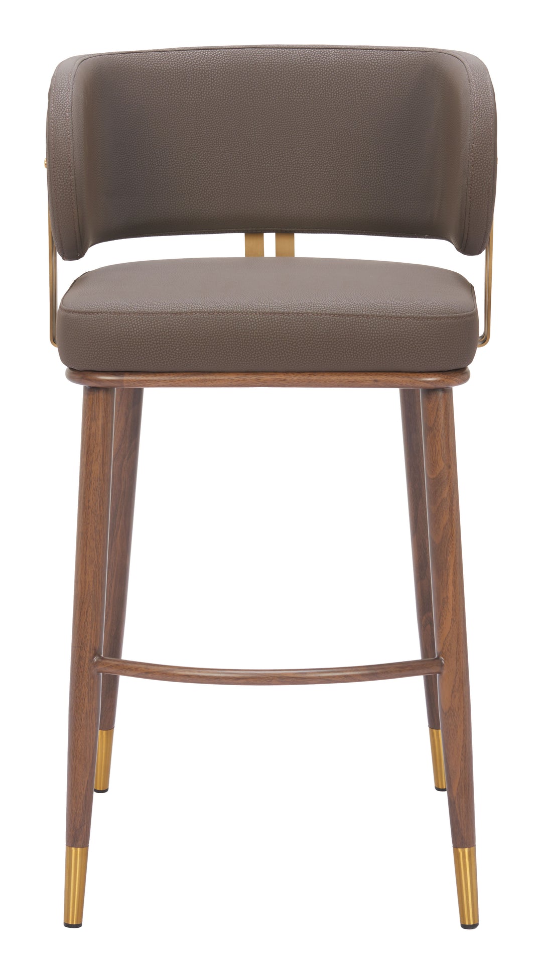 Zuo Brew Barstool Brown & Walnut