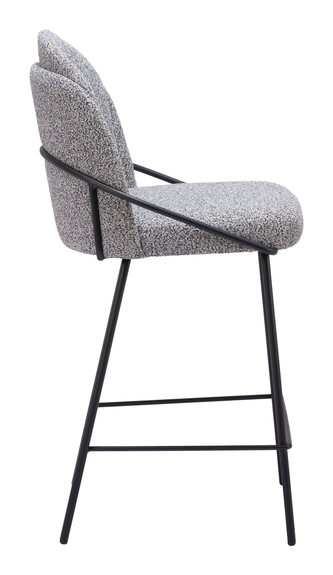 Zuo Jambi Counter Stool (Set of 2) Black & White