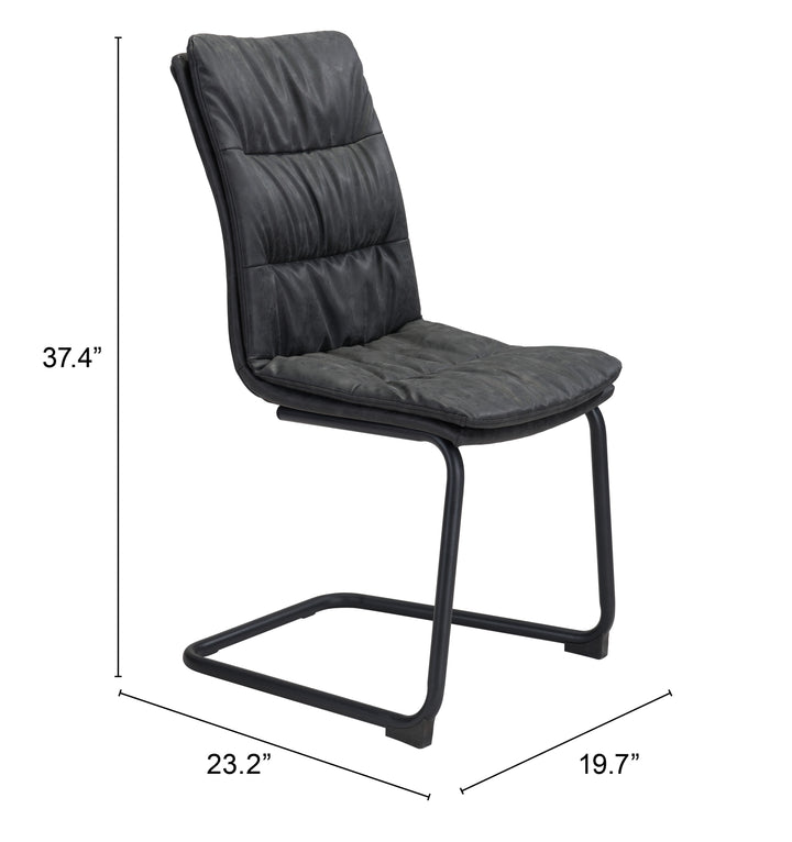 Zuo Sharon Dining Chair (Set of 2) Vintage Black